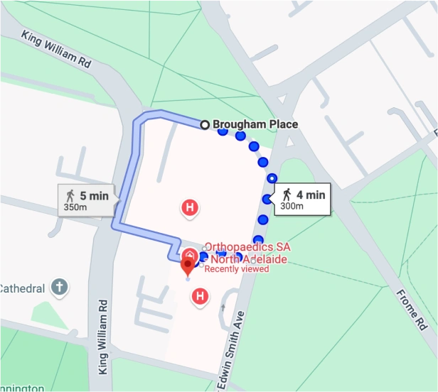 Memorial Medical Centre parking locations map